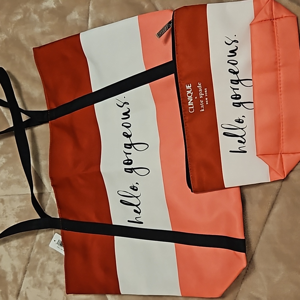 Clinique kate spade colab bag